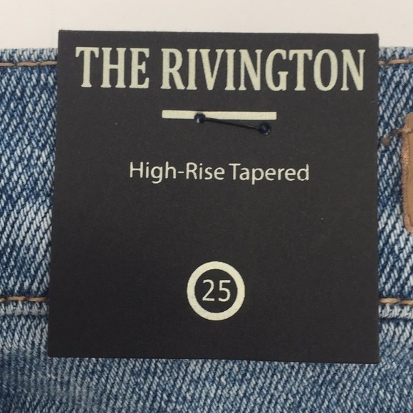 NWT Blank NYC The Rivington High Rise Tapered Jeans light Wash 25 - Picture 8 of 10